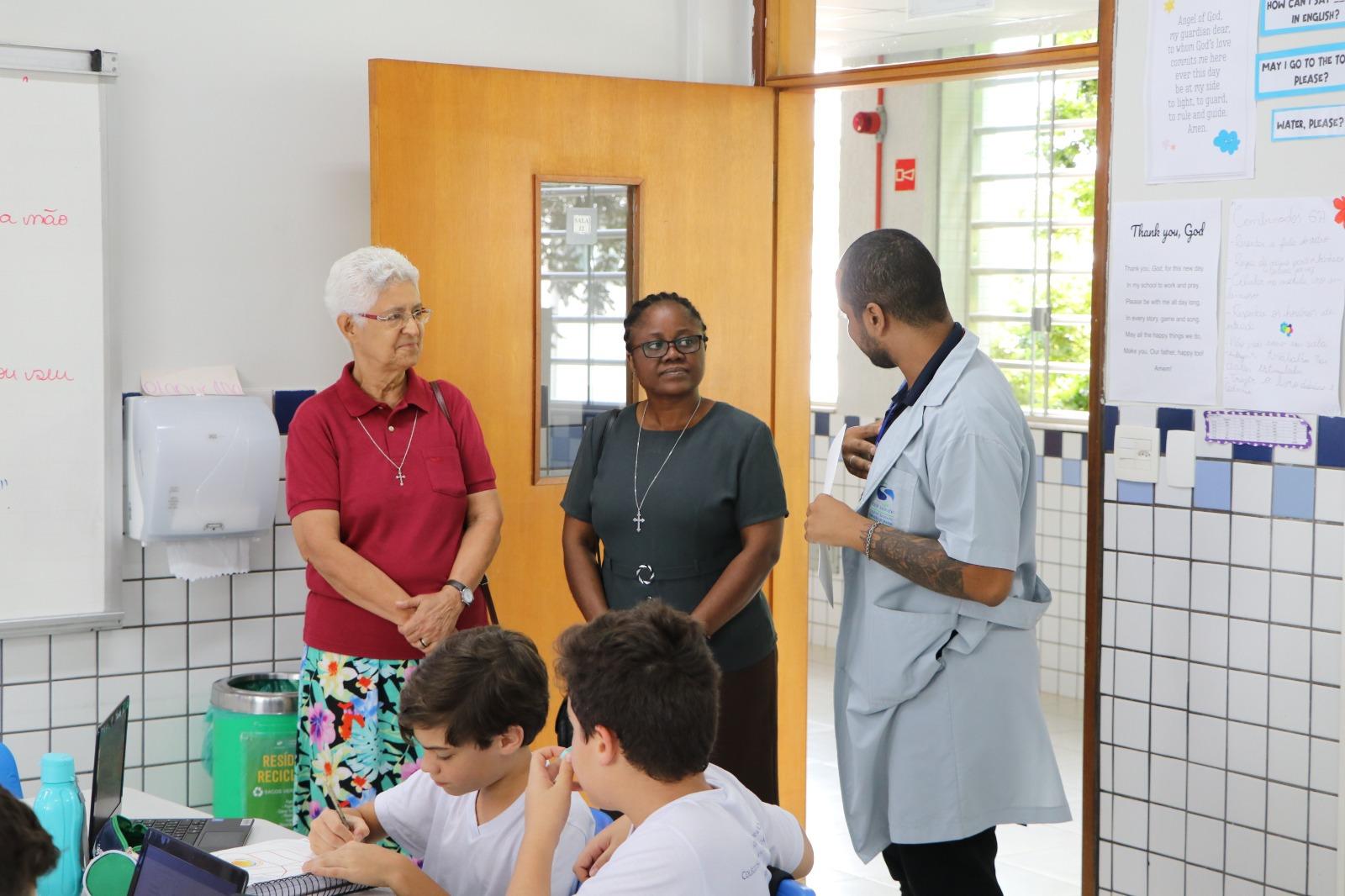 CSCM Brasília Brasília recebe as religiosas do Conselho de Liderança do IRSCM, Irmã Paré e Irmã Sipiwe.